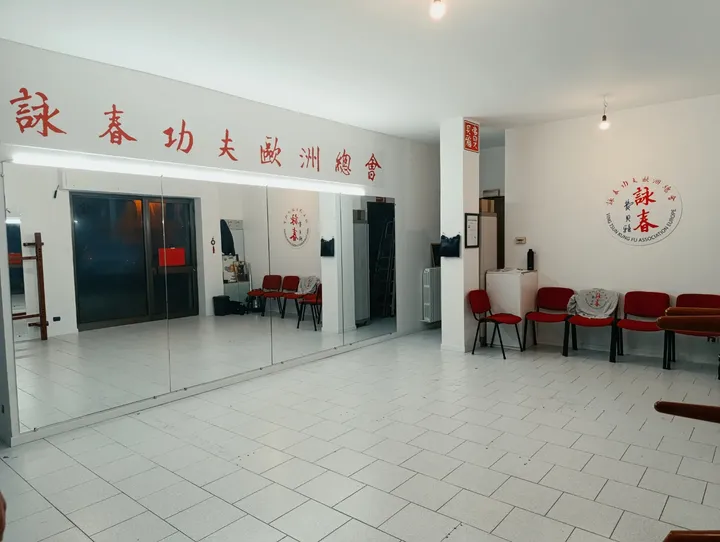 La sala di allenamento della scuola