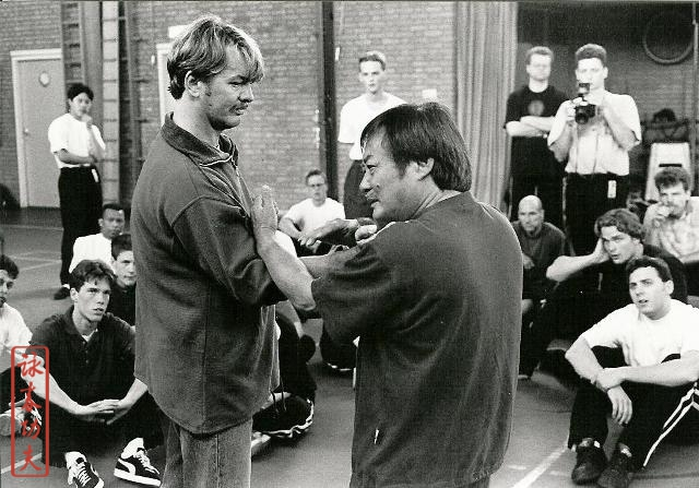 Wong Shun Leung e Philipp Bayer durante un seminario